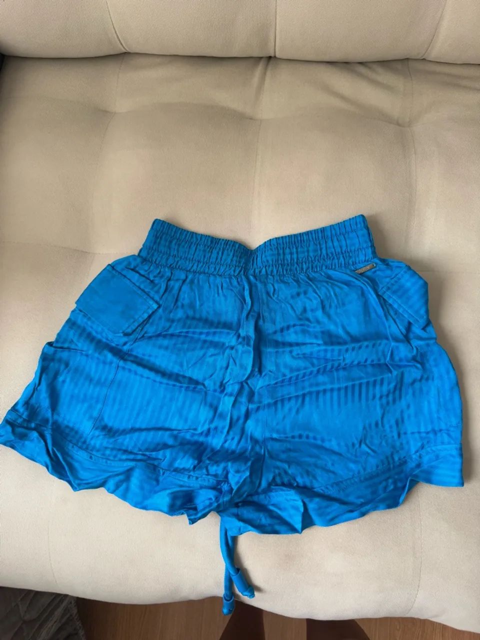 Short azul, fórum, tam PP  - Foto 2
