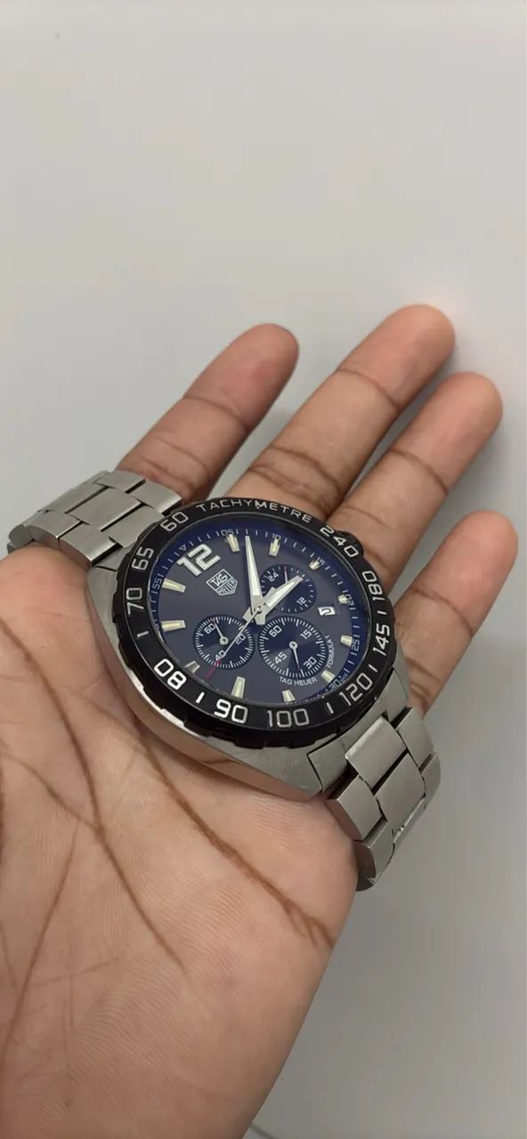 Relógio tag heuer fórmula 1 azul  - Foto 3