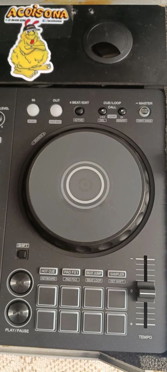 Controladora Pioneer Flx4 Semi Nova + Case da Som Case  - Foto 3