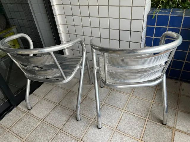 Conjunto 2 cadeiras de alumínio para varanda - Foto 2