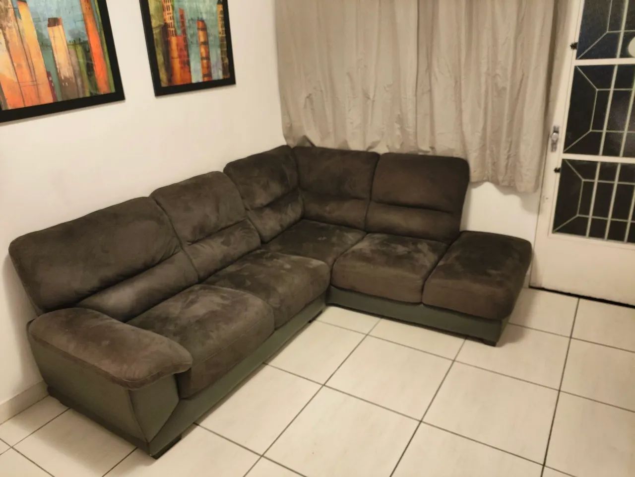 Sofá de 5 lugares em L cantoneira - Foto 2