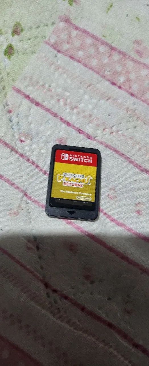 Jogo nitendo switch Detetive Pikachu Returns
