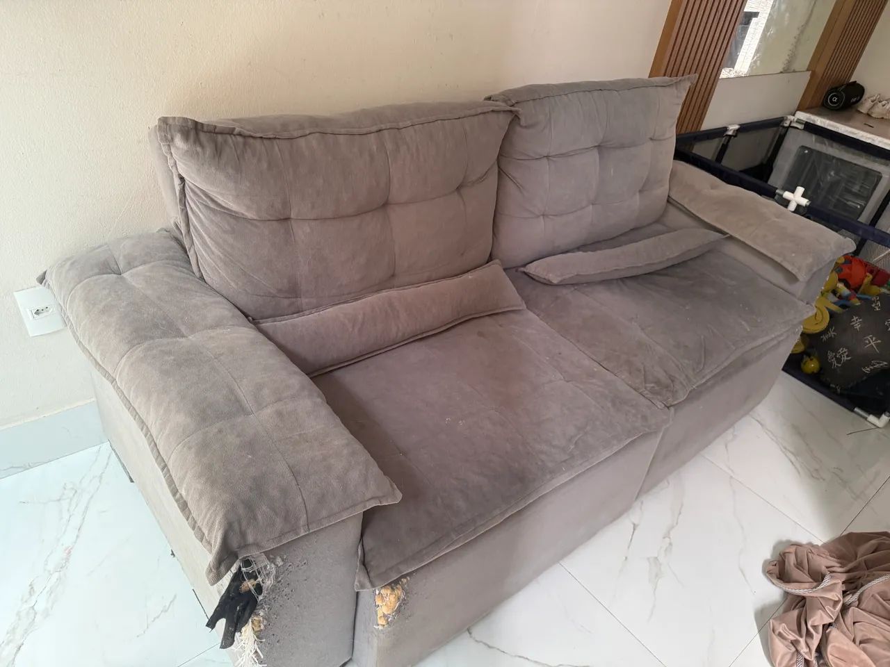 Sofá retrátil e reclinável  - Foto 4