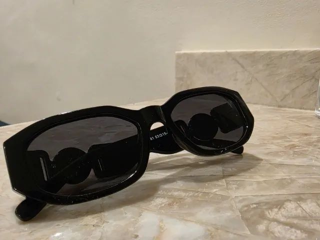óculos de sol preto lentes cinza vintage - Foto 3