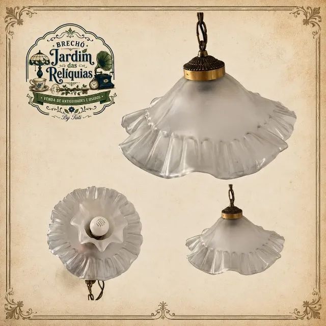 Lustre Antigo Vidro