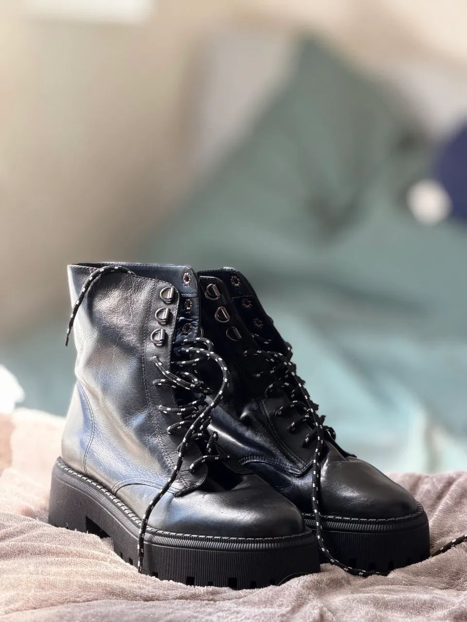 Bota Couro Arezzo NOVA