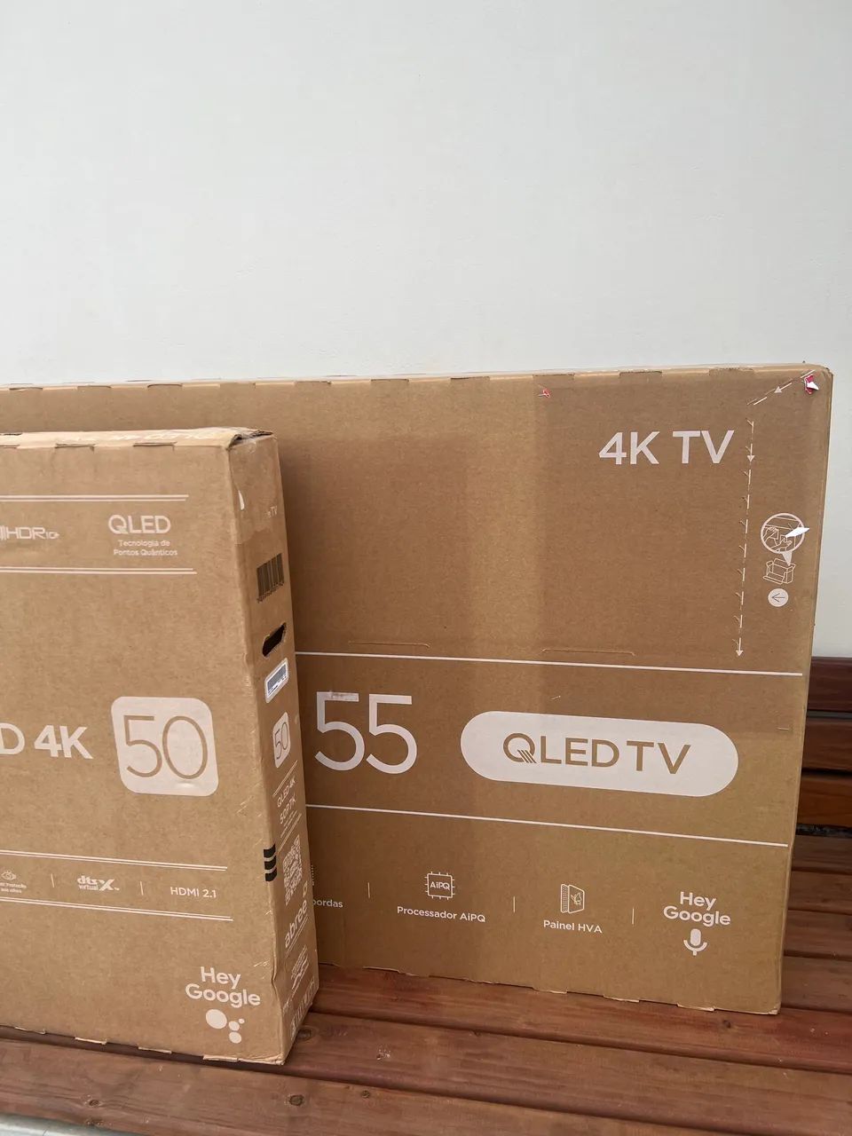 (PEGO TV MENOR ) SMART TV 50 & 55 QLED Google TV  - Foto 3