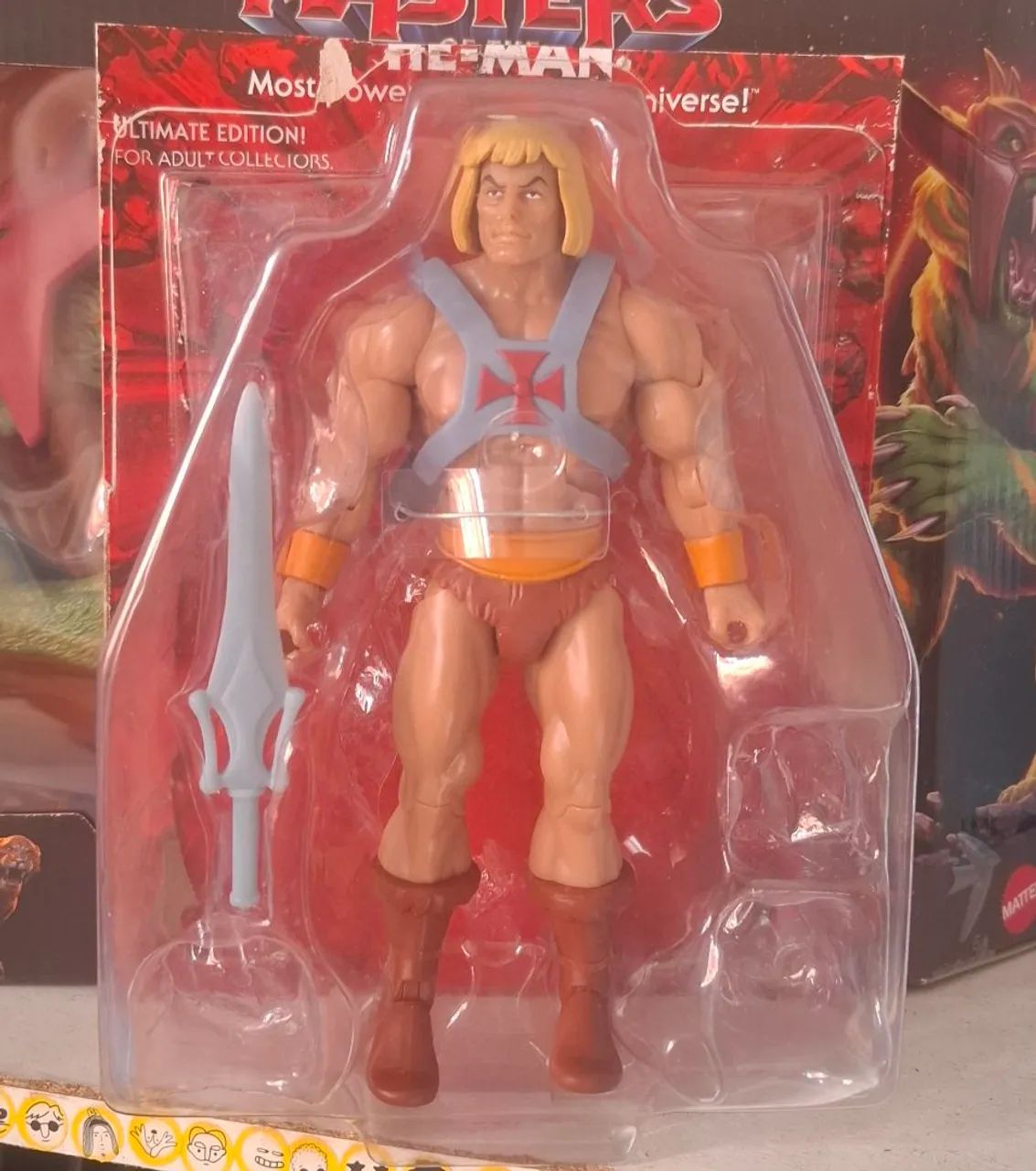 boneco Heman super 7 mas gato guerreiro  - Foto 2