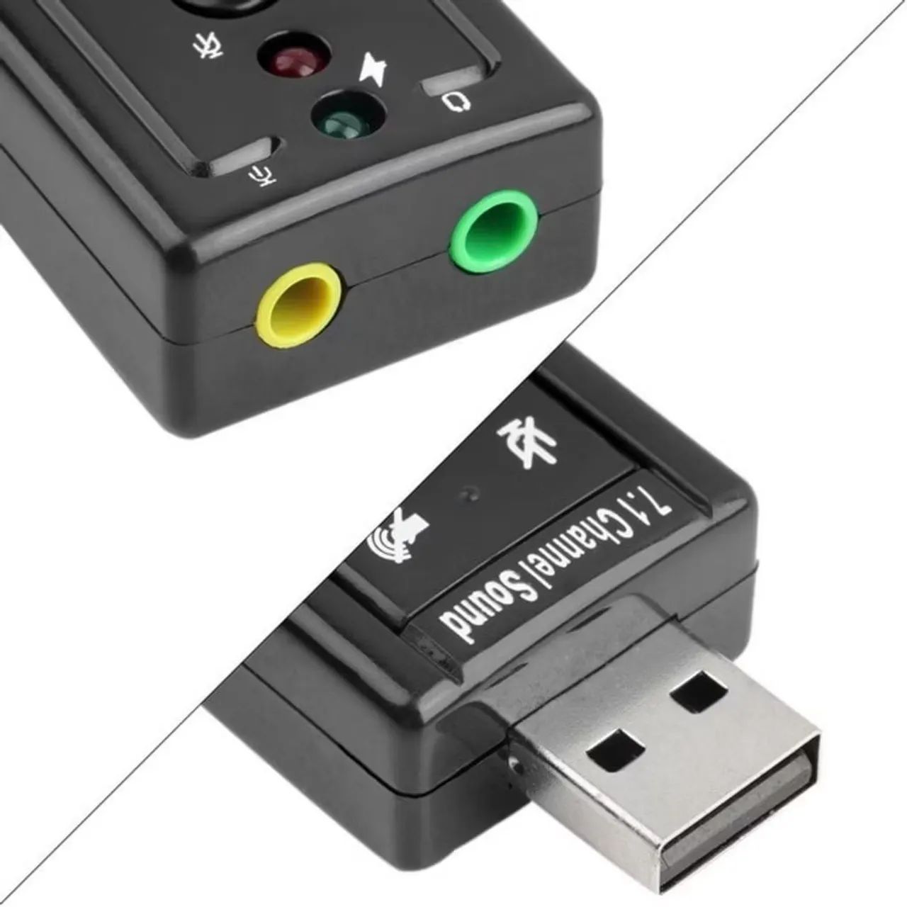 Placa de som USB 7.1 - Foto 2