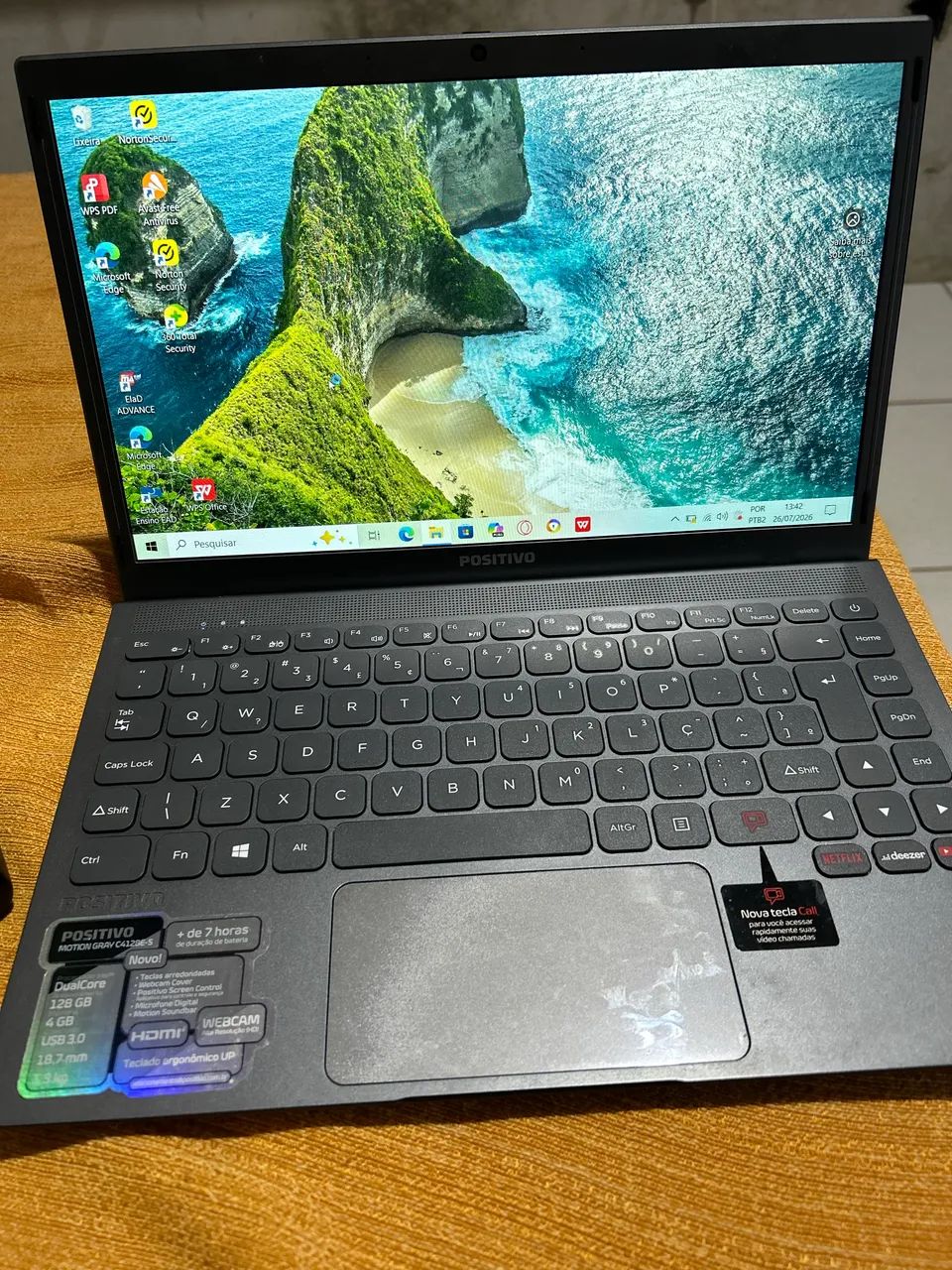 Notebook Positivo Motion Gray muito conservado, usado poucas vezes - Foto 5