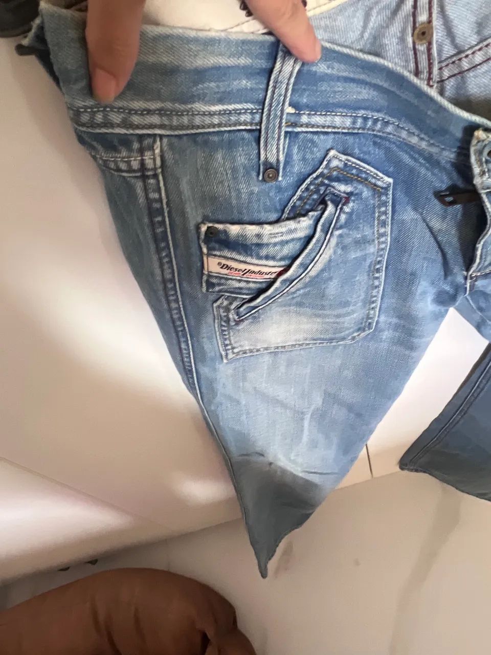 calça jeans diesel cintura baixa 28 - Foto 3