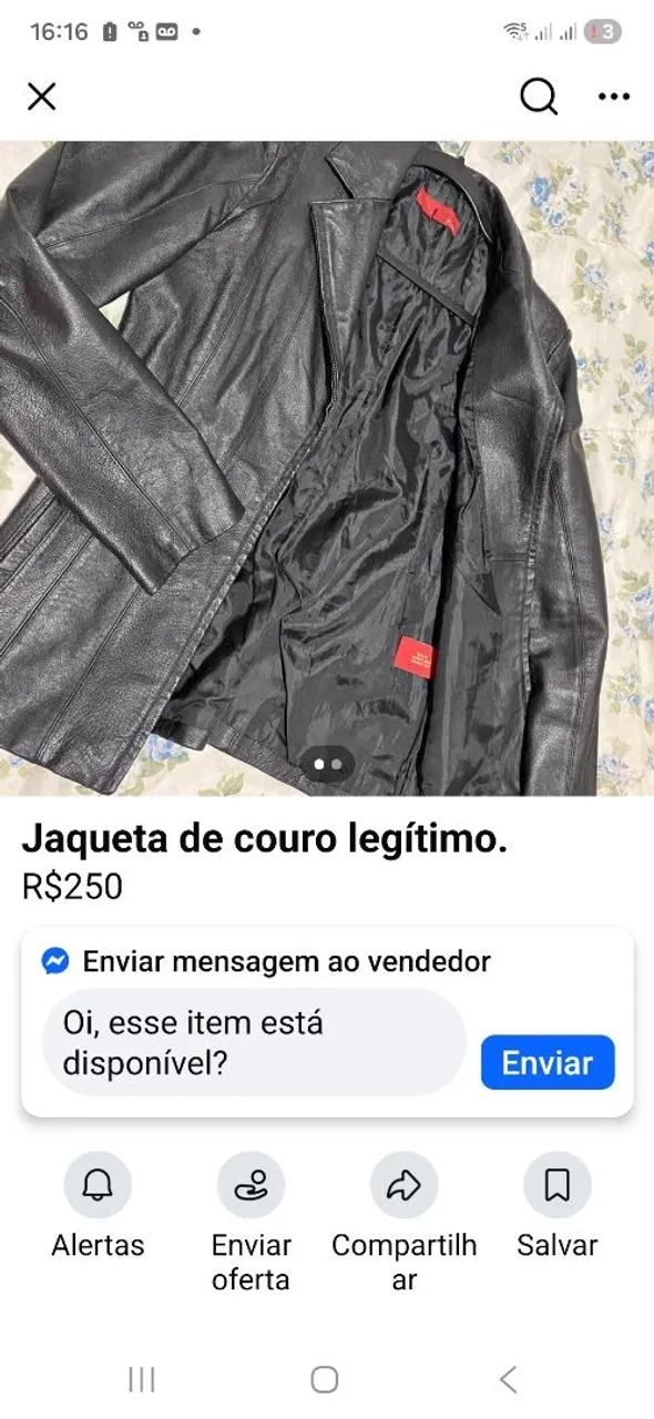 Jaqueta  de couro  sintético 