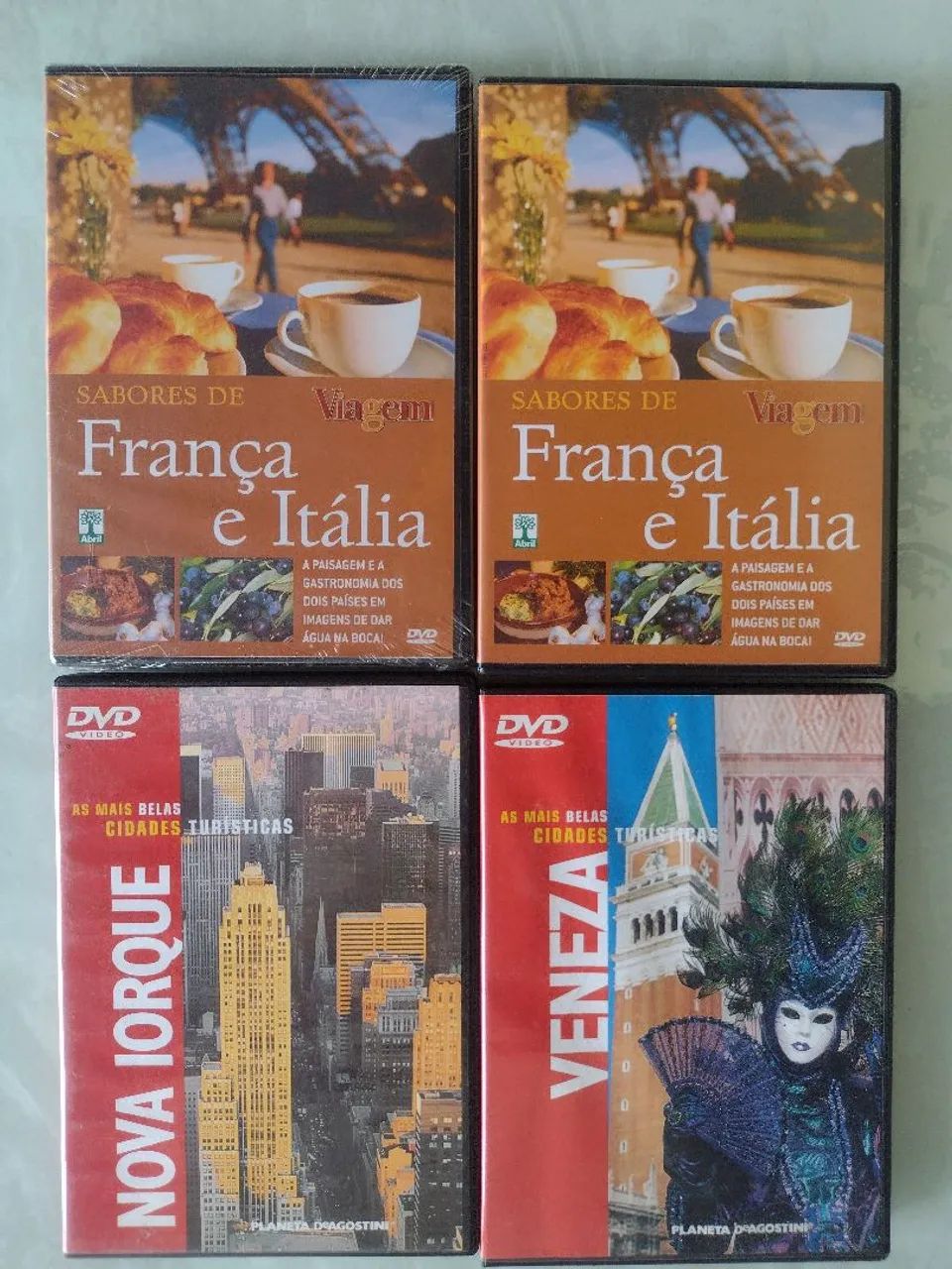 DVD PACOTE ORIGINAL DOCUMENTARIO viagem ITALIA, FRANCA, NOVA YORK, VENEZA