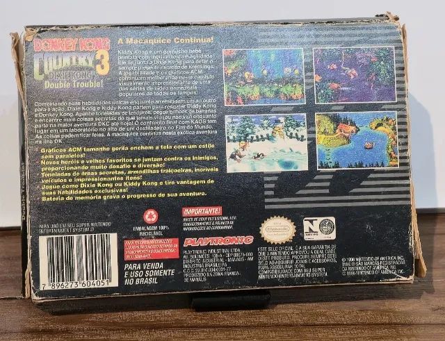 Jogo Donkey Kong Country 3 Super Nintendo Completo - Jogos de