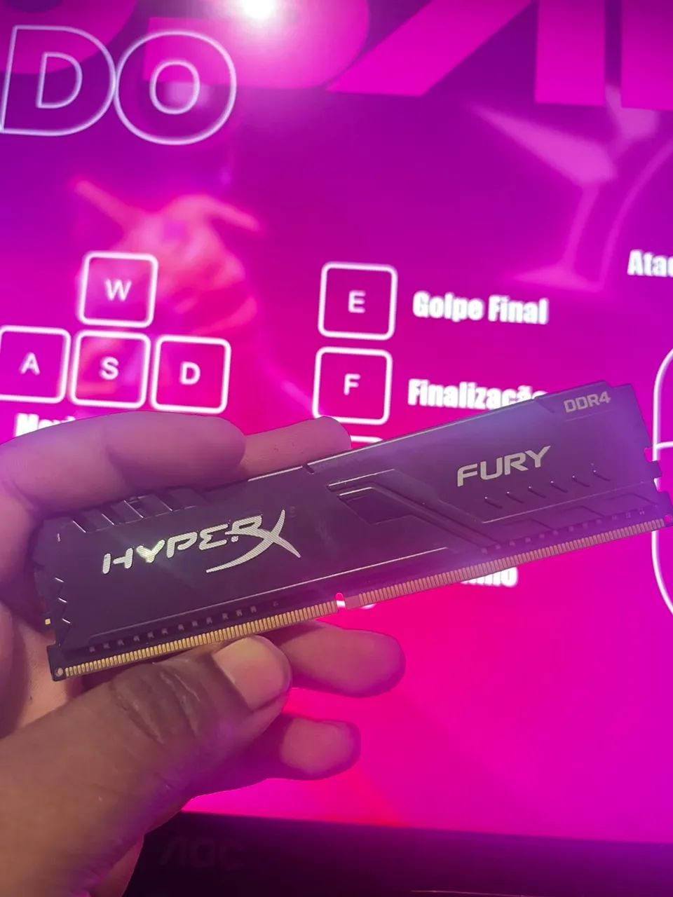 Memoria RAM DDR4 HyperX FURY 8gb 2600hz - Memória RAM