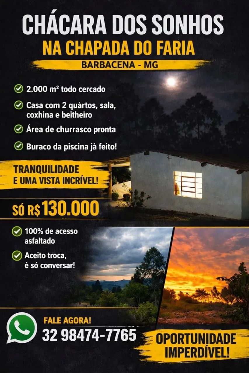 Sitio com casa