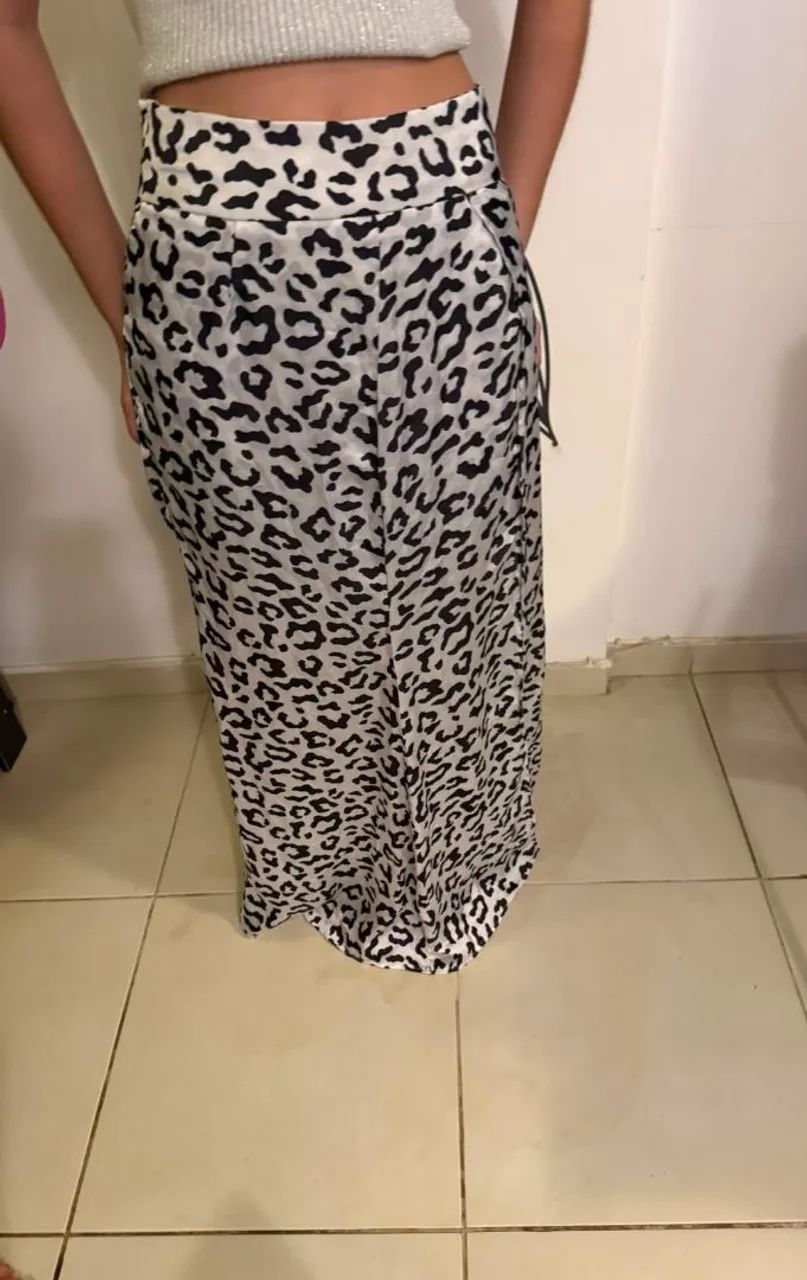 Saia Alta Onça Preto e Branco P/M - Foto 3