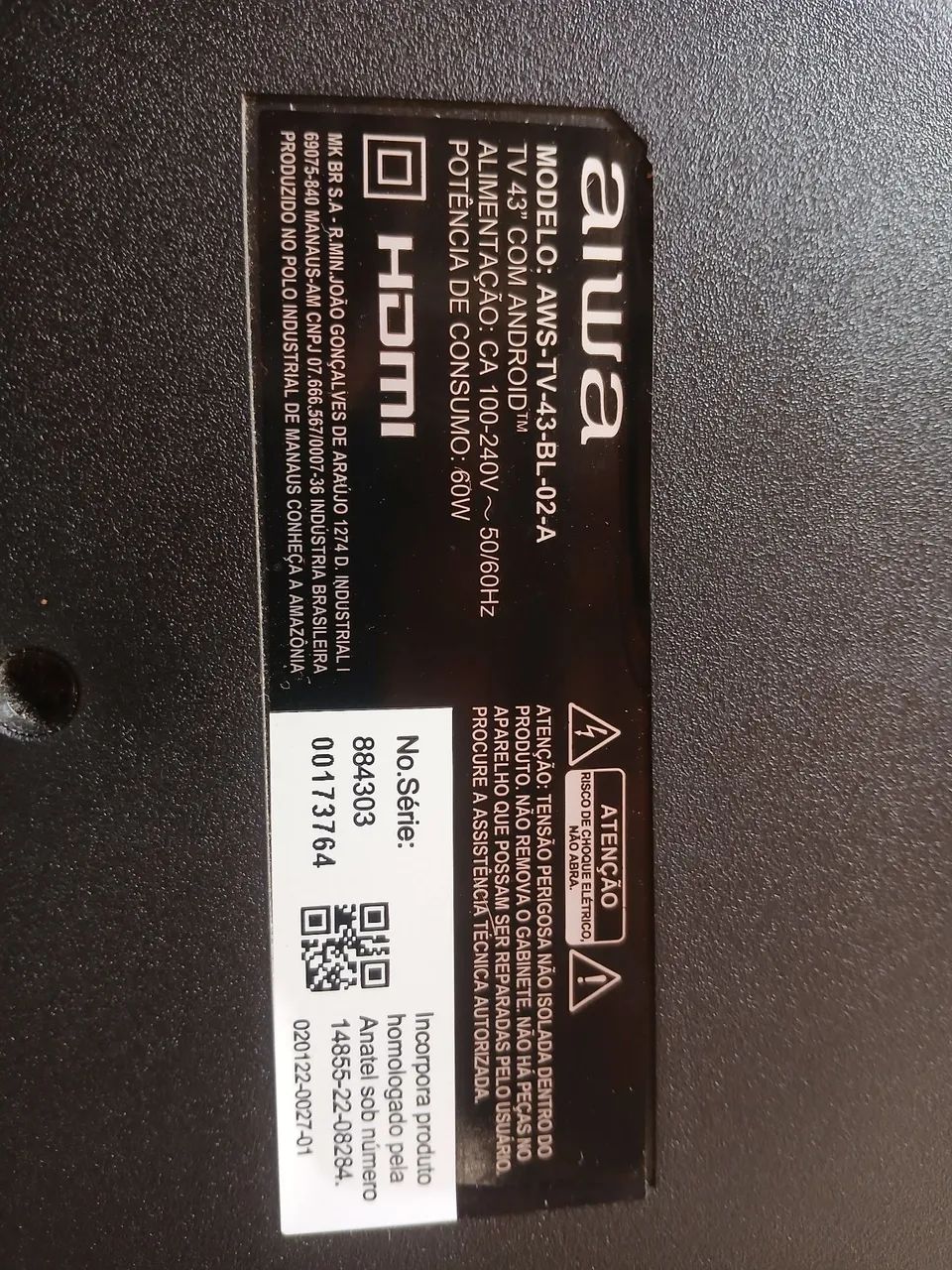 TV AIWA 43 polegadas