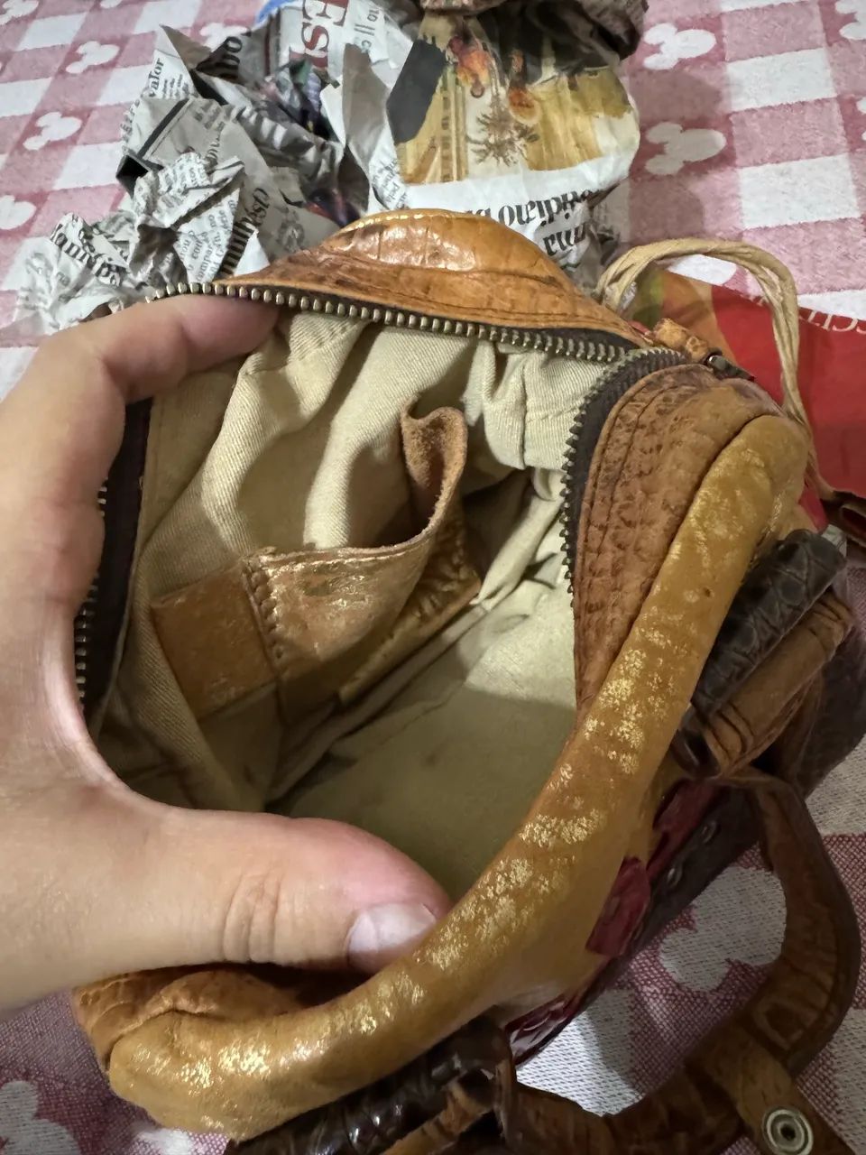 Bolsa de couro vintage Kadilo  - Foto 5