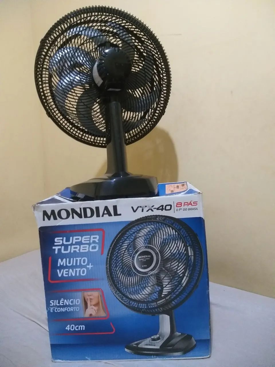 Ventilador 40cm, mesa, mondial, Super Turbo, VTX40 8p, 220v, Novo na Caixa - Foto 4