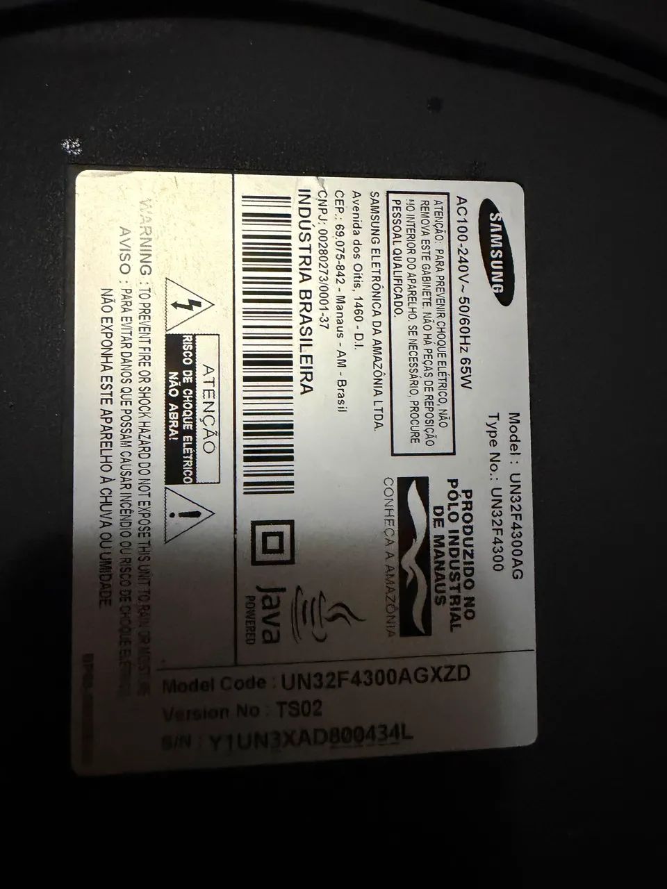 TV Samsung 32 polegadas - Para conserto ou retirada de peças - Foto 3