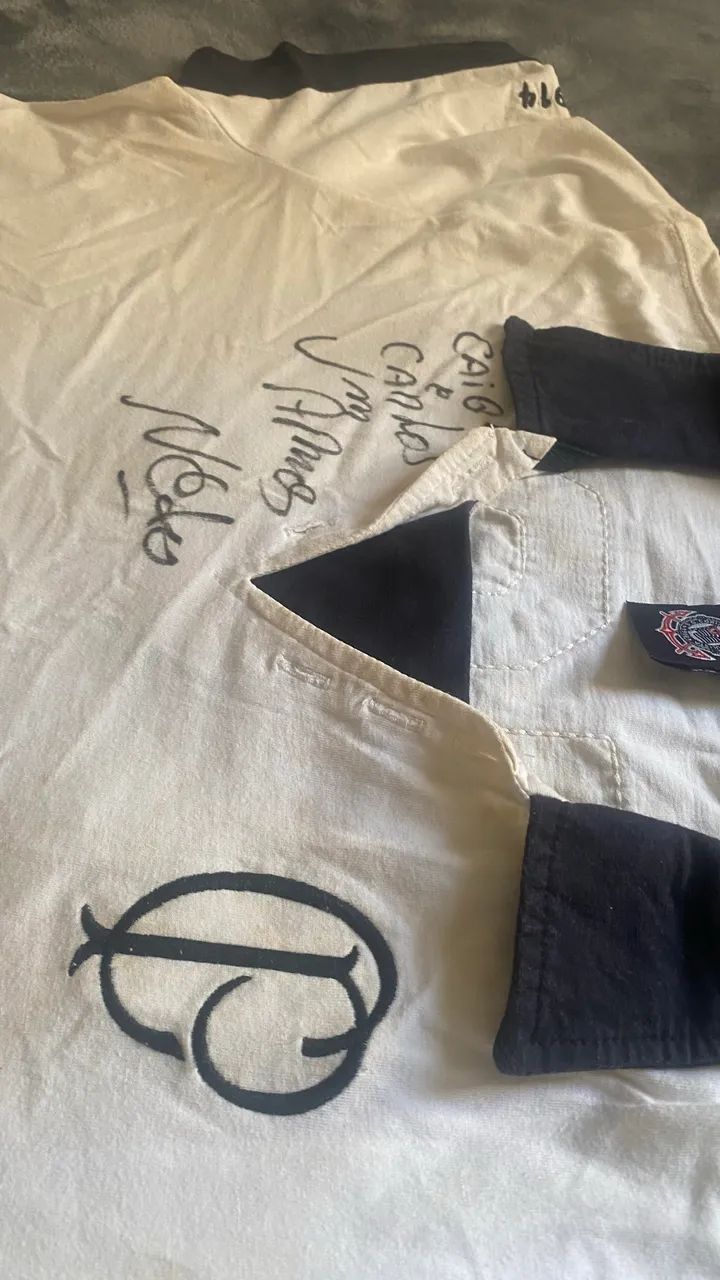 Camisa Corinthians autografada pelo Craque Neto