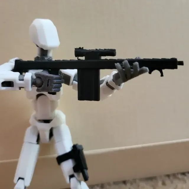 KIT 5 bonecos dummy articulados  com armas  - Foto 3