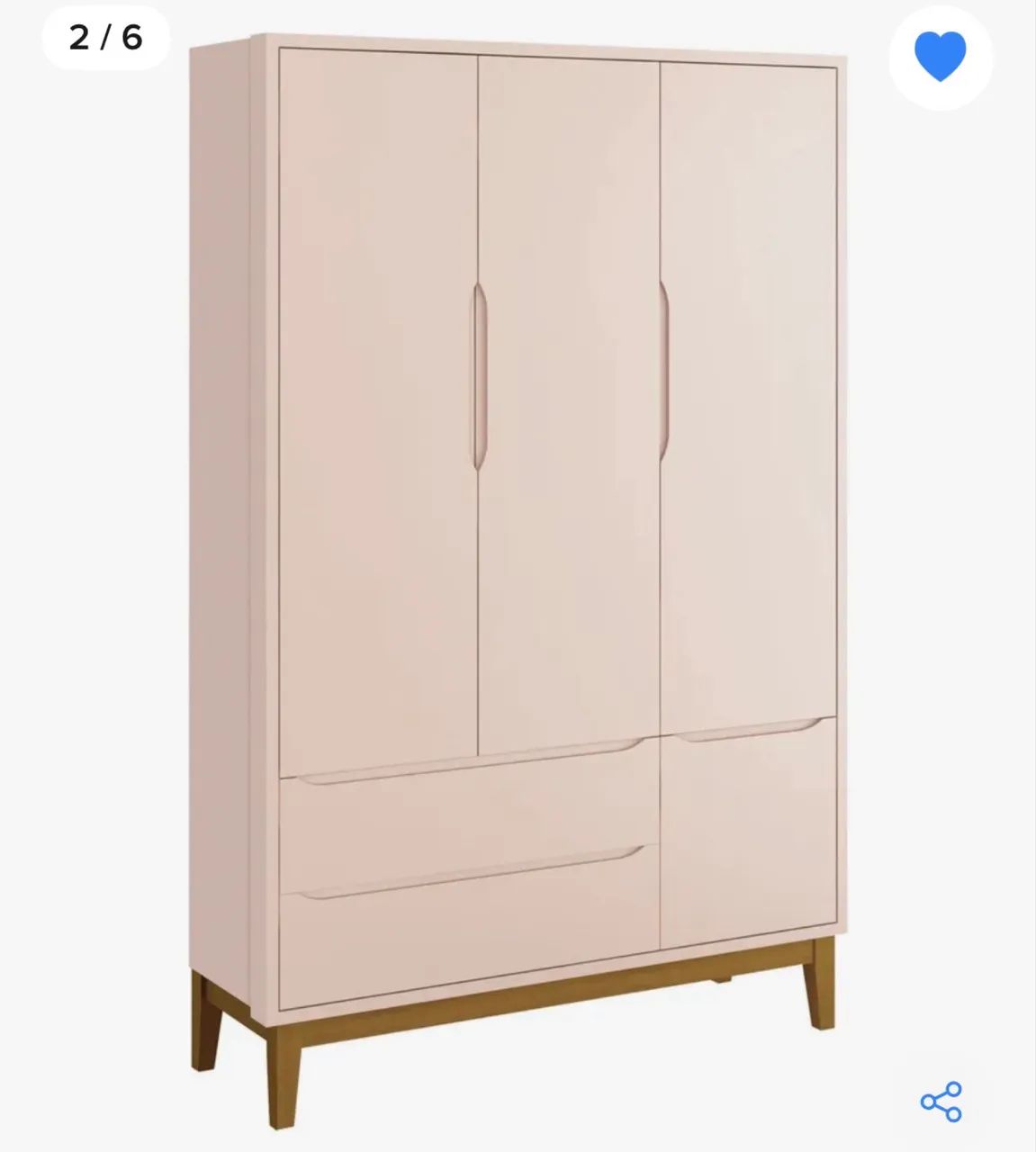 Guarda Roupa Bebe Mdf Branco Menina 3 Portas Classic Madeira Branca