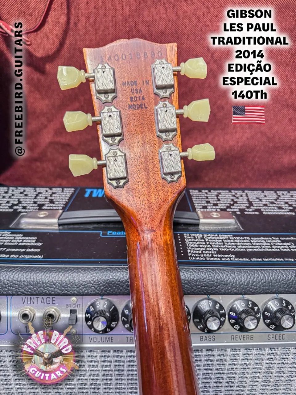 GIBSON LES PAUL TRADITIONAL 2014 RED WINE / Guitarra Edição