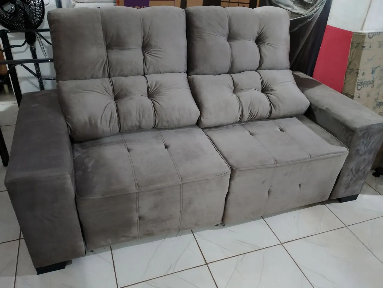 Sofá retrátil novo - Foto 3