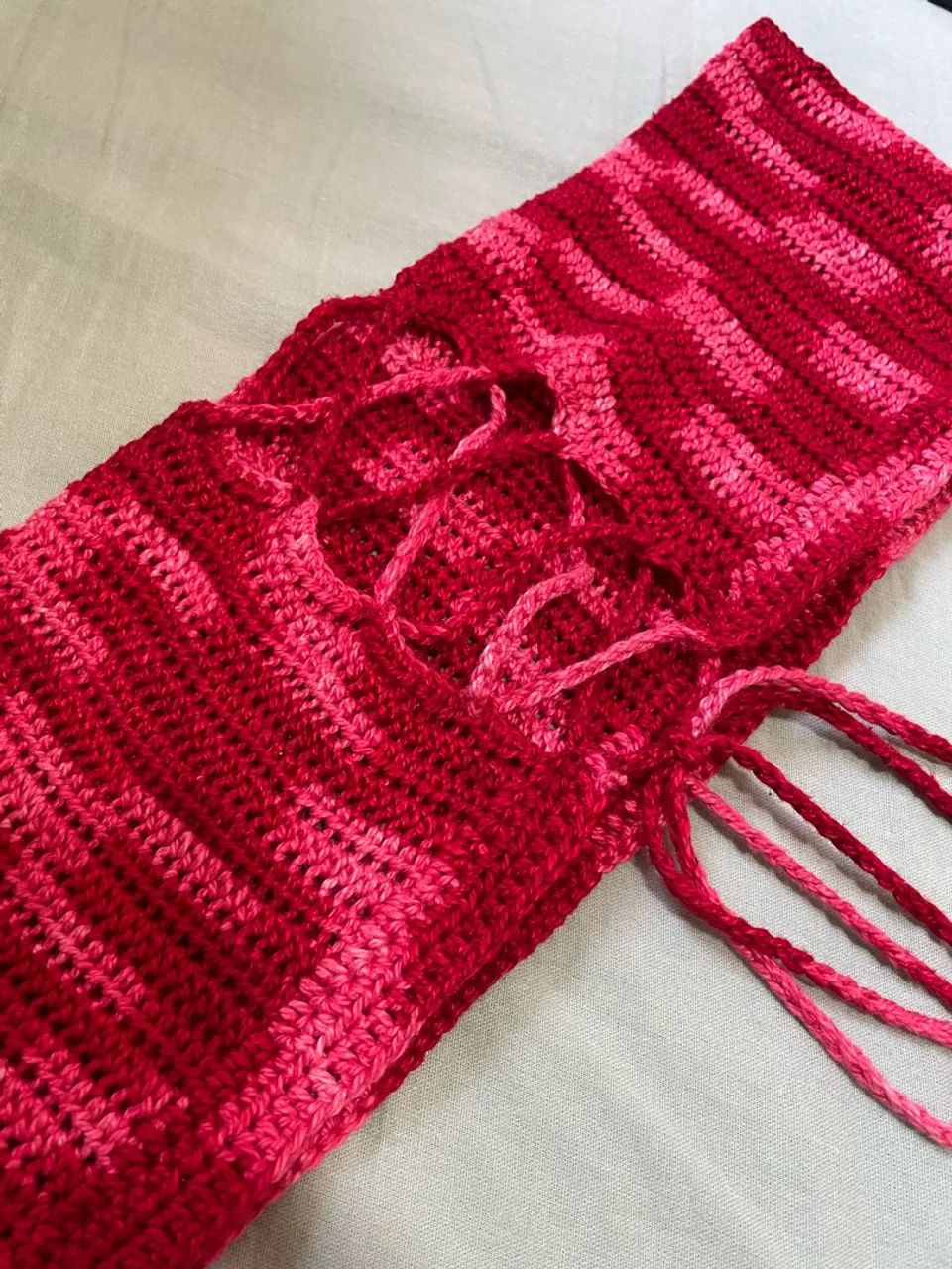 TOP DE CROCHÊ VERMELHO | Pronta entrega - Foto 5