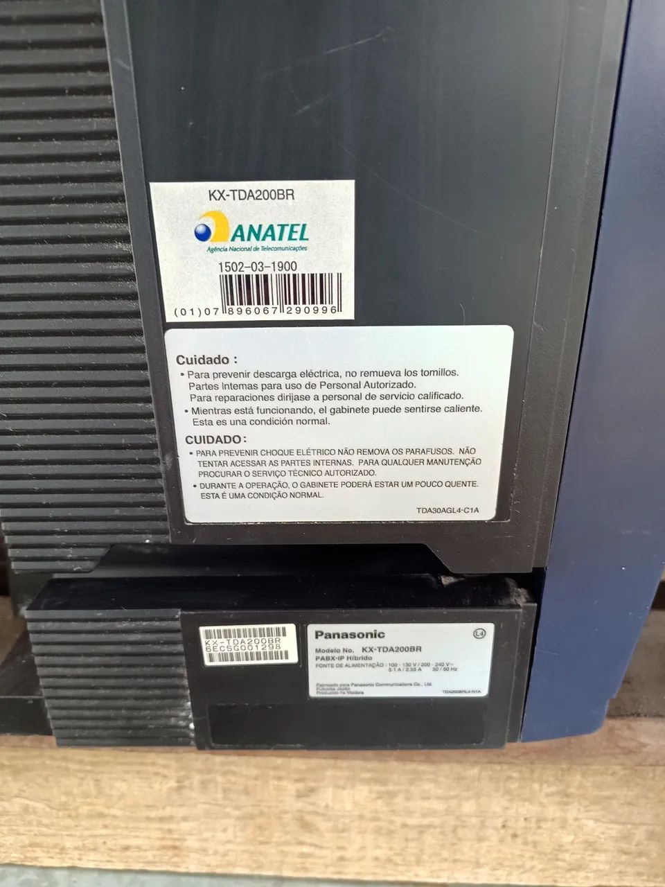 Vendo central telefônica Panasonic kx tda200, está com problema na fonte de alimentação. - Foto 4
