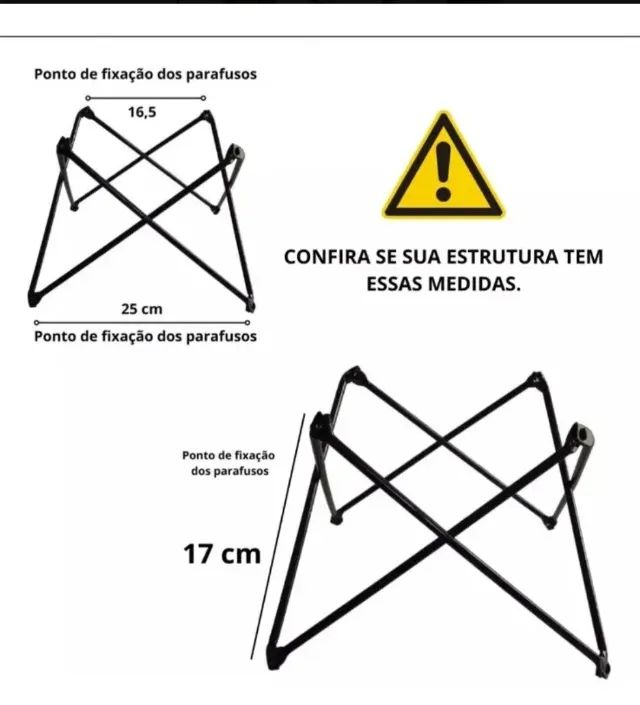 Jogo de 4 Pés+Base Cadeira Eiffel, Madeira Charles Eames - Foto 3