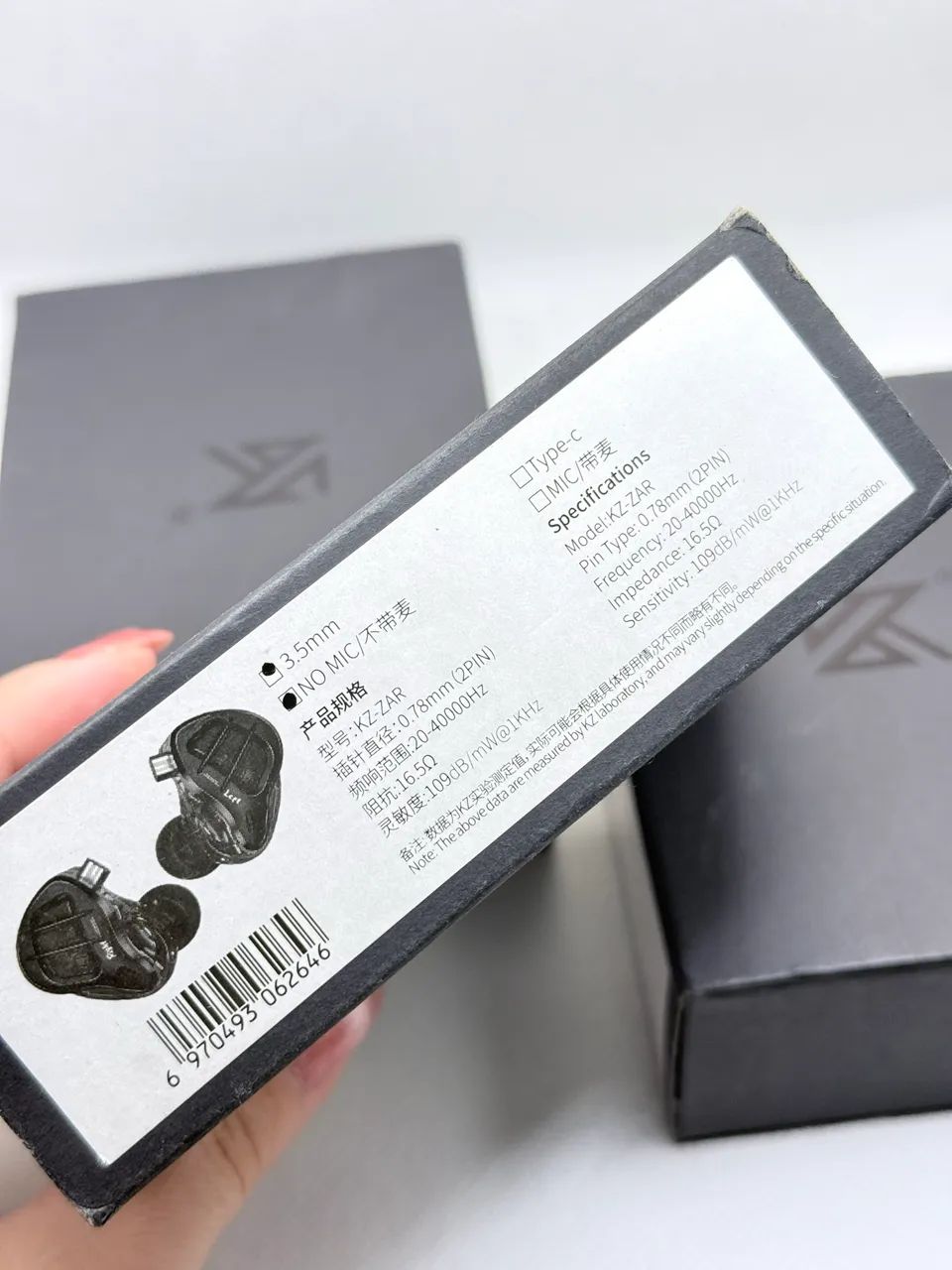 Fone De Ouvido Kz Zar Profissional + Case + Eartips