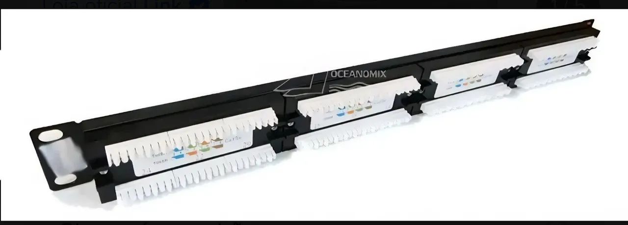 Patch Panel Sohoplus 24p Cat5e Furukawa T568a/b 24 Portas - Foto 5