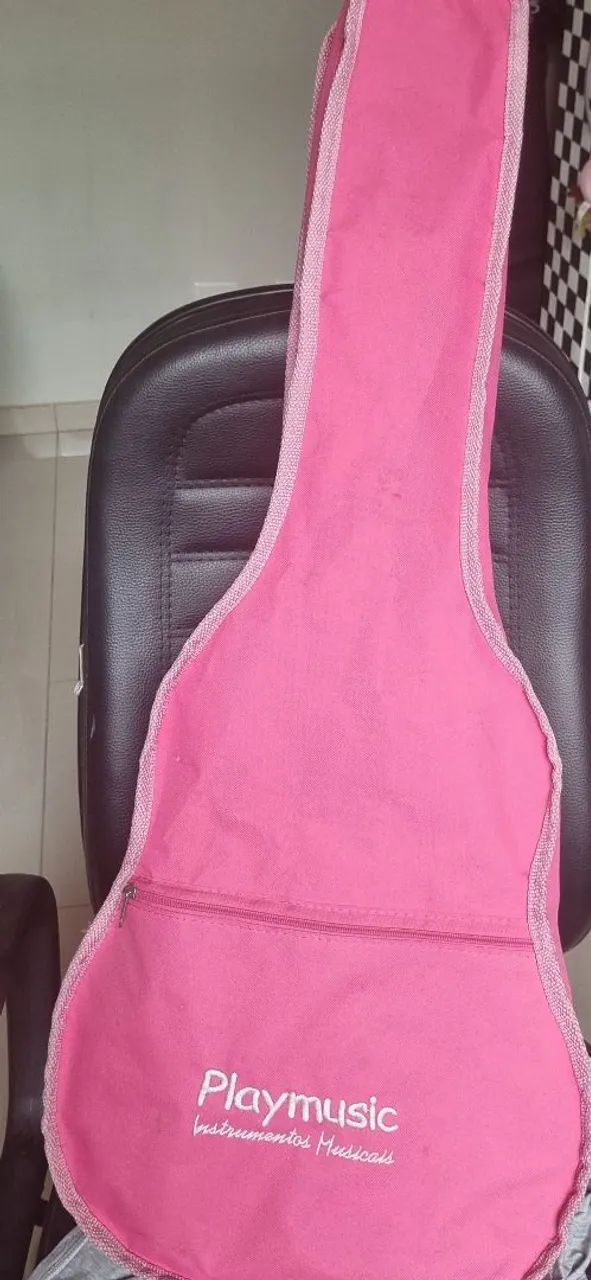 Violão Infantil lilás Madrid MD36 com capa rosa - Foto 3