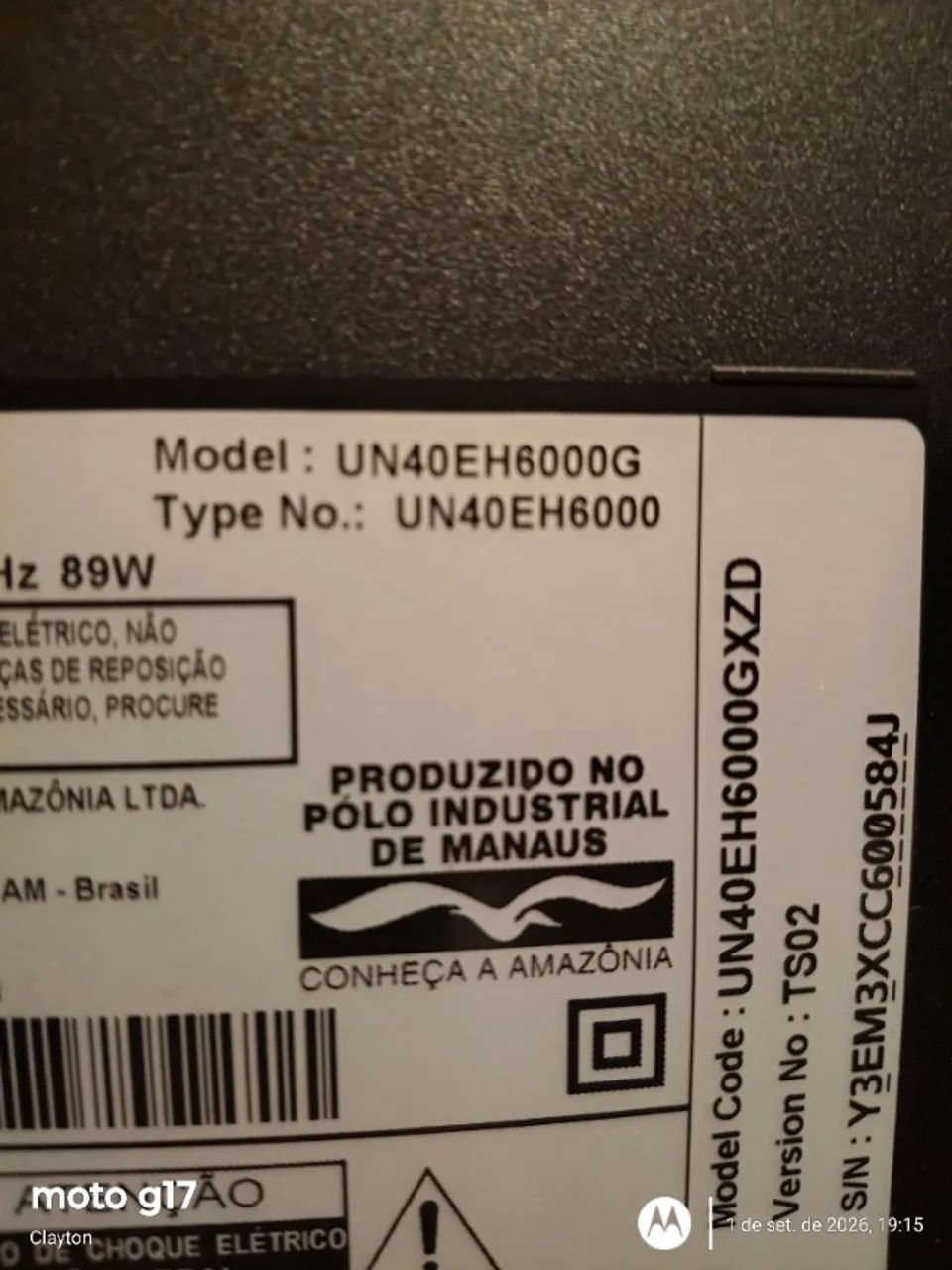 Tv Samsung 40 polegadas led,(não é smart)td funcionando perfeitamente,com controle orig - Foto 5