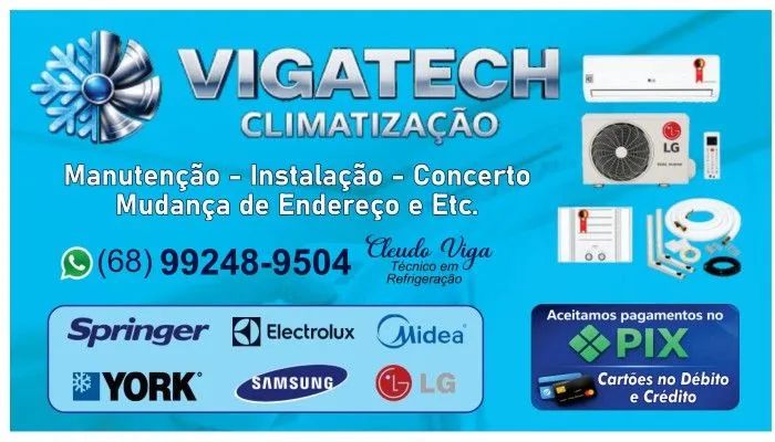 Serviços de instalação e manutenção de ar condicionado 