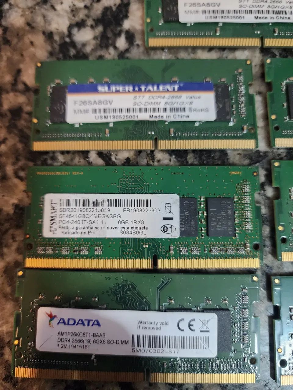 7x 8gb ddr4 notebook - Foto 3