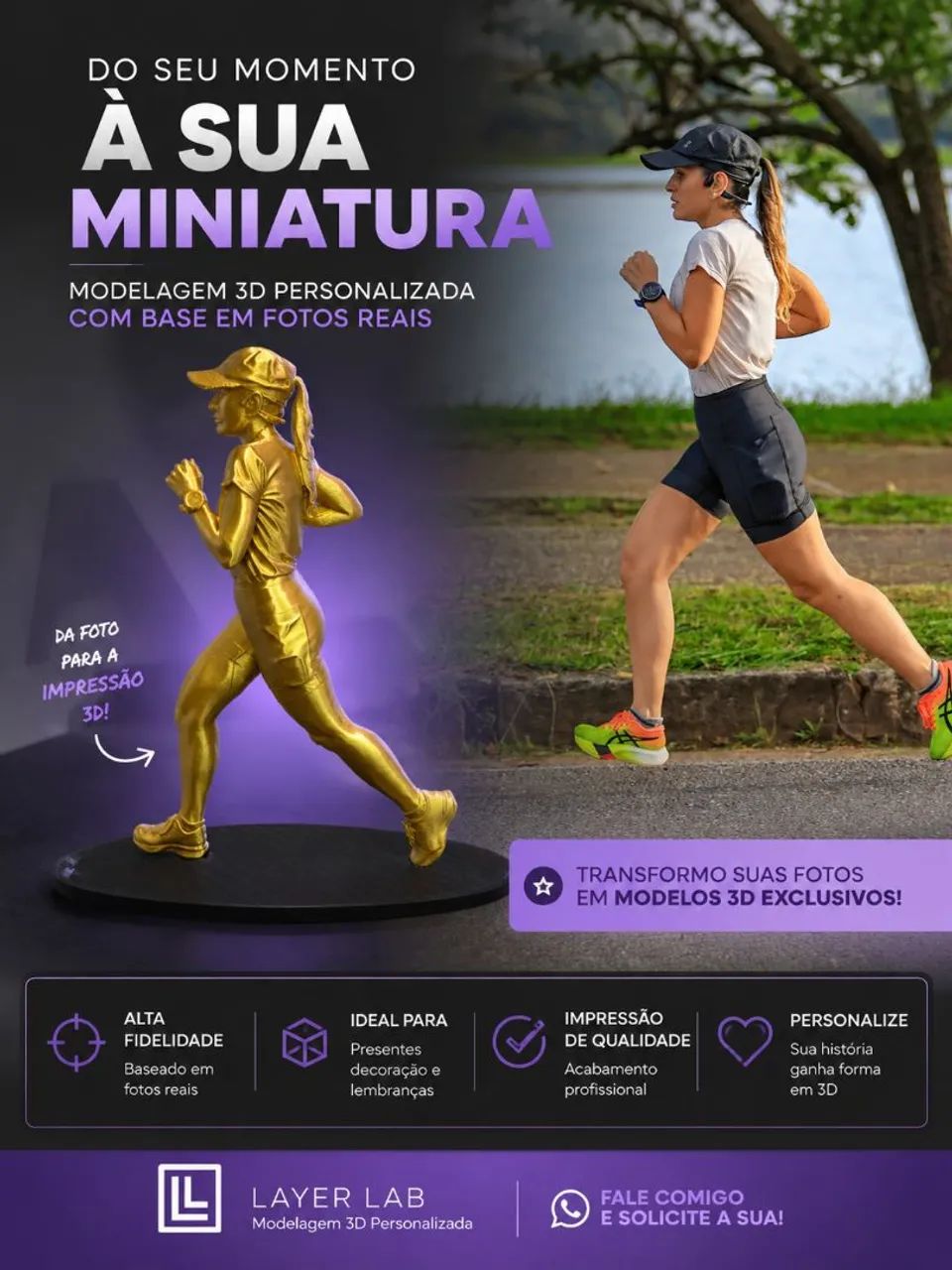 Modelagem 3d - Seu momento eternizado.