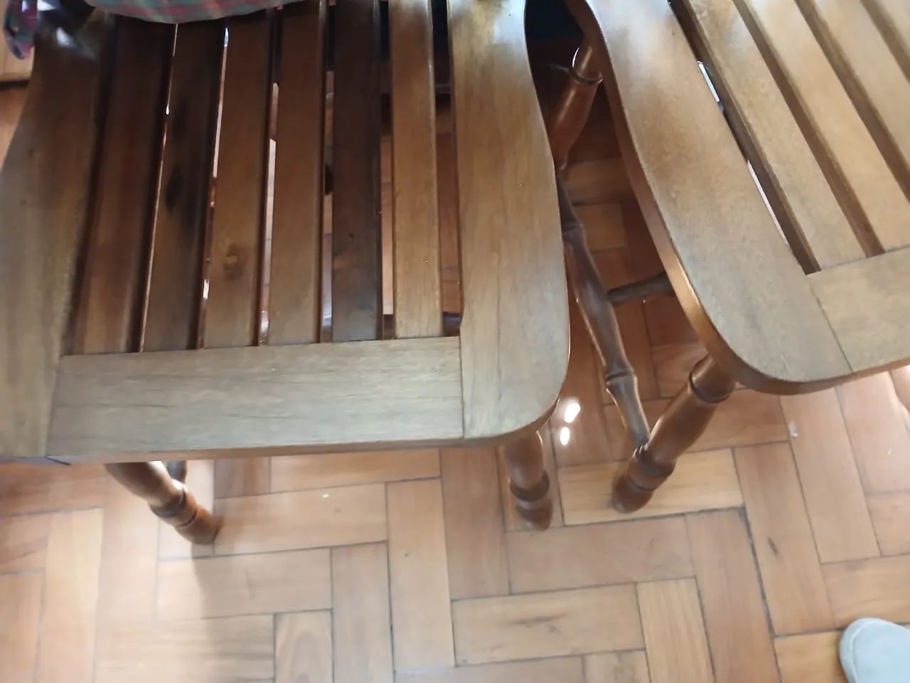 cadeira rústica em madeira maciça  - Foto 2