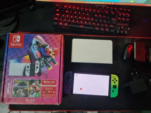  Nintendo Switch Oled 64gb - Ótimo estado - Foto 3