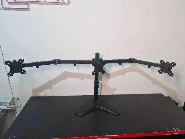 Suporte de Mesa Triplo Articulado ELG (Até 3x 27") | Completo + Nota Fiscal - Foto 2