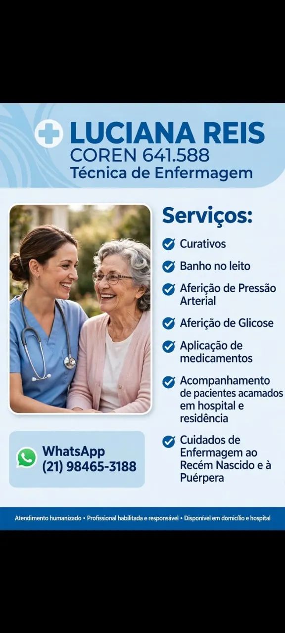 Técnica de enfermagem, cuidadora