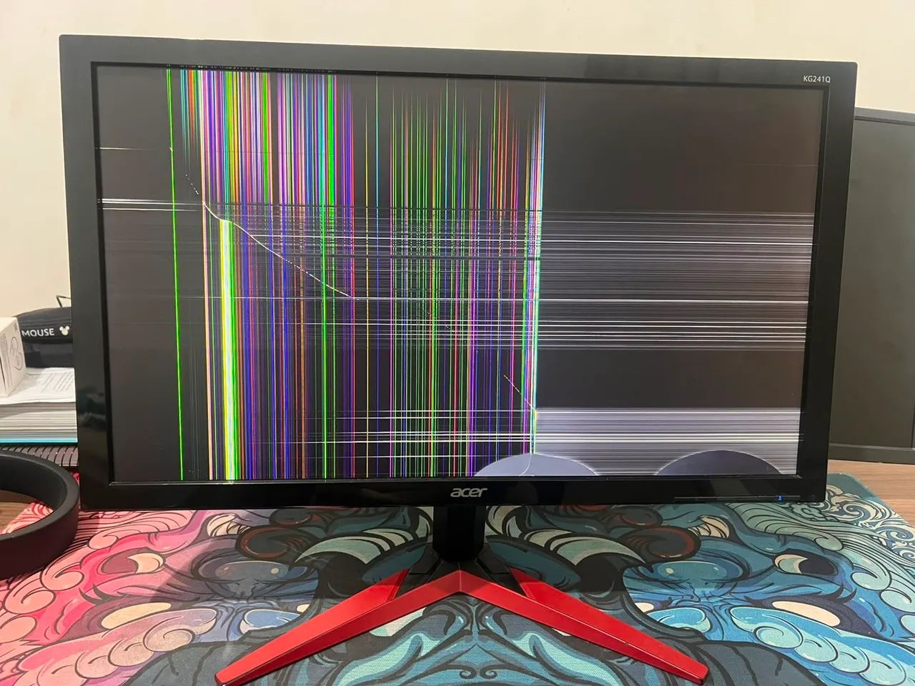 Monitor Gamer Acer KG241Q 165hz queimado - Foto 2