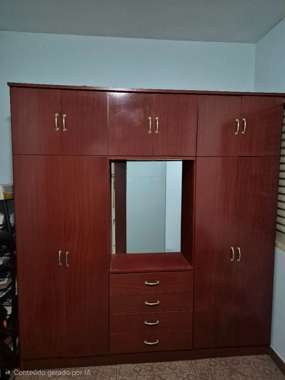 Guarda Roupa 10 portas com Espelho