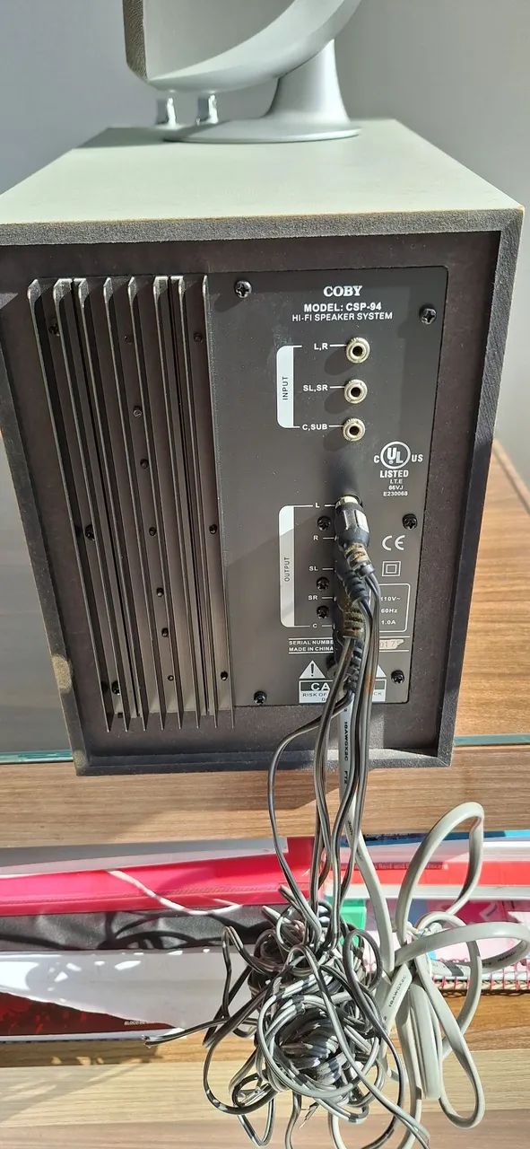Conjunto Home Theater- 5 Caixas de Som e Subwoofer COBY - Foto 2