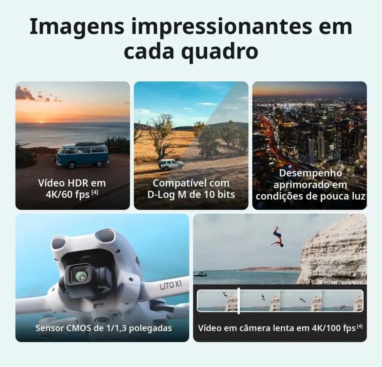 DJI Lito X1 combo fly more controle sem tela (LACRADO) com invoice  - Foto 5