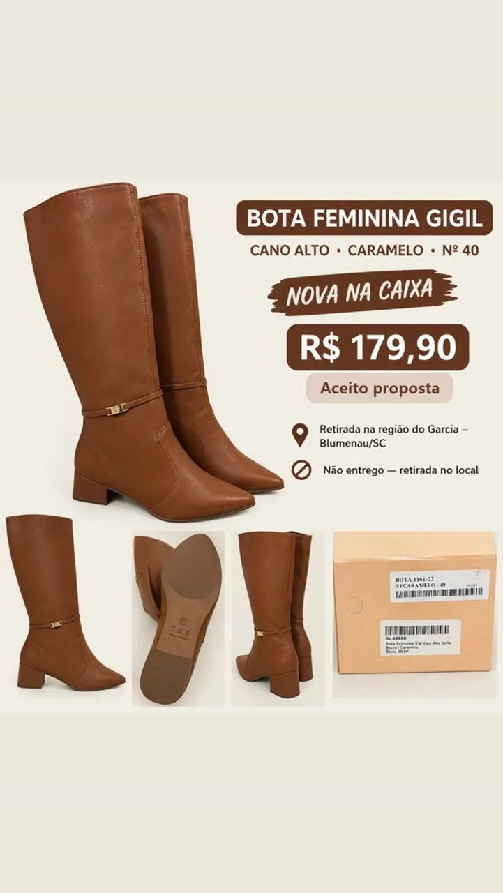Bota feminina 