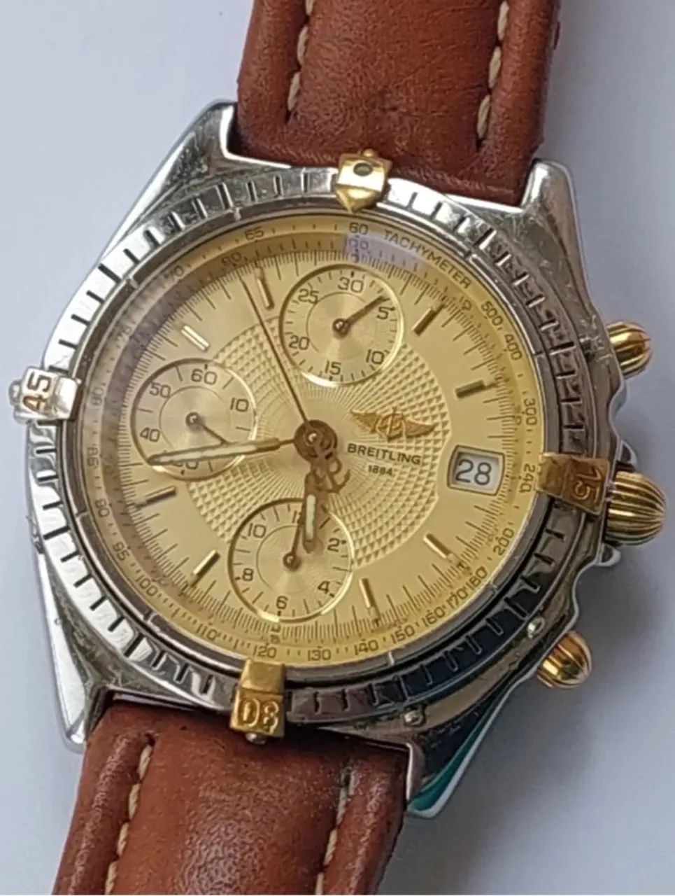 Breitling Chronomat 81950 Automático Aço/Ouro Caixa Original - Foto 2